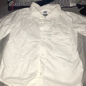 Long sleeve white old navy shirt